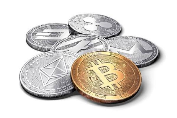 Imagen de varias criptomonedas. Conoce cuáles fueron las mejores para invertir en 2021.