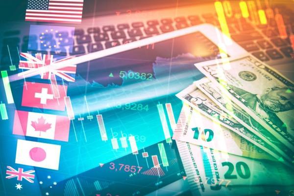 Banderas y billetes de diversos países con los que se pueden operar a través de Forex Chile.